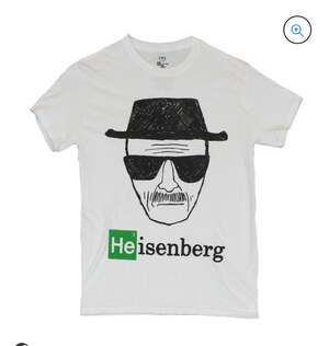 Breaking Bad TV show official Heisenberg walter white T-shirt face mens small